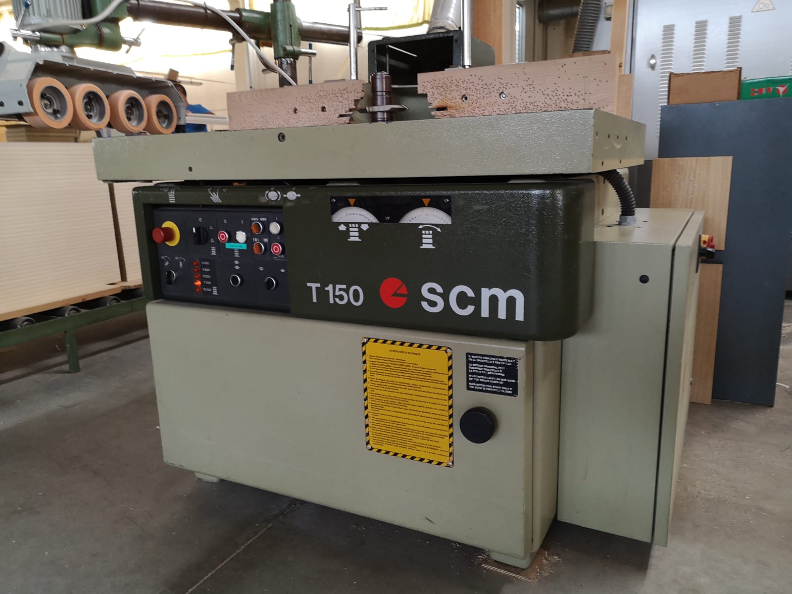 Toupie usata per legno Scm T150 albero inclinabile
