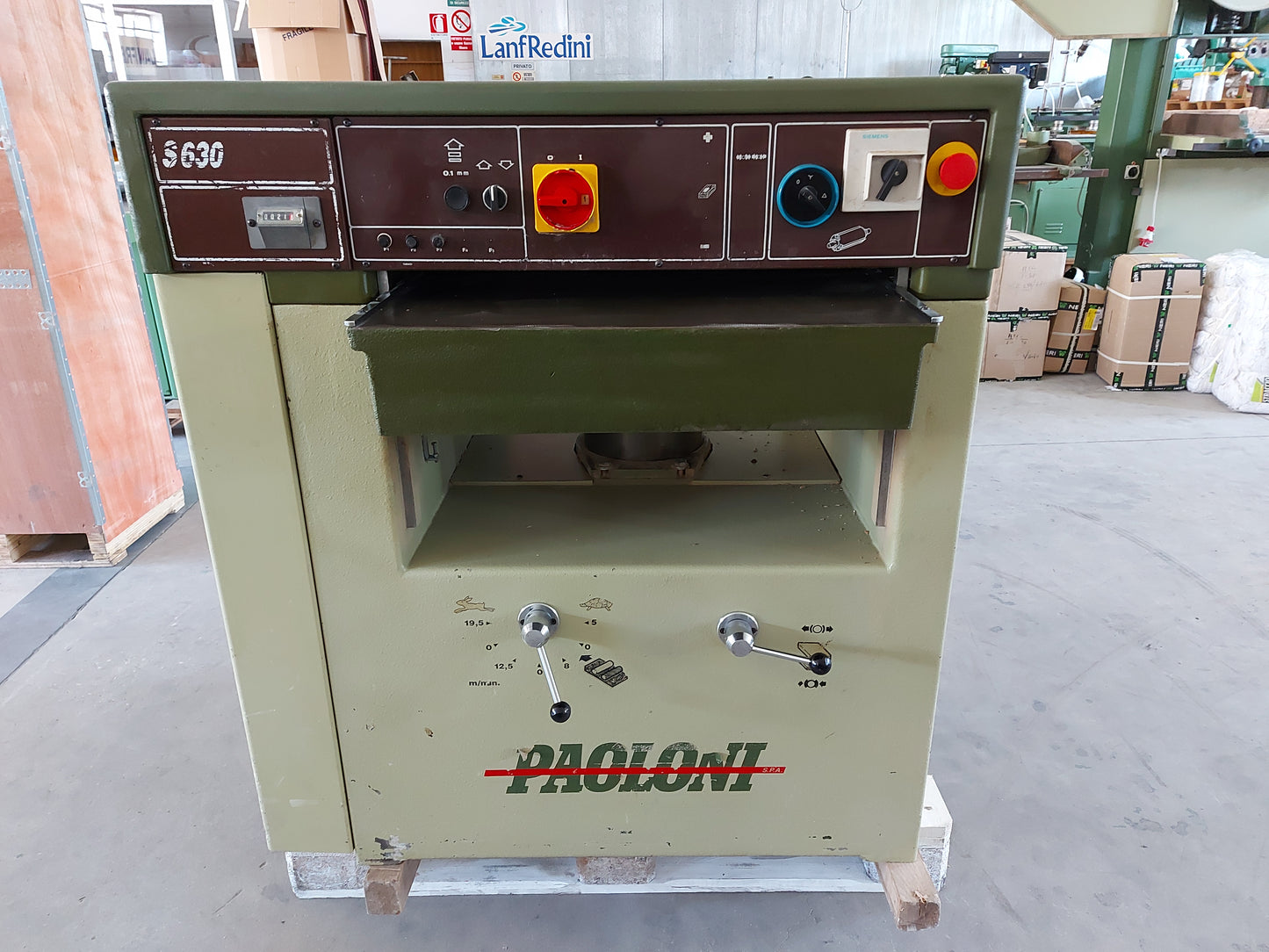Pialla spessore usata per legno Paoloni S630