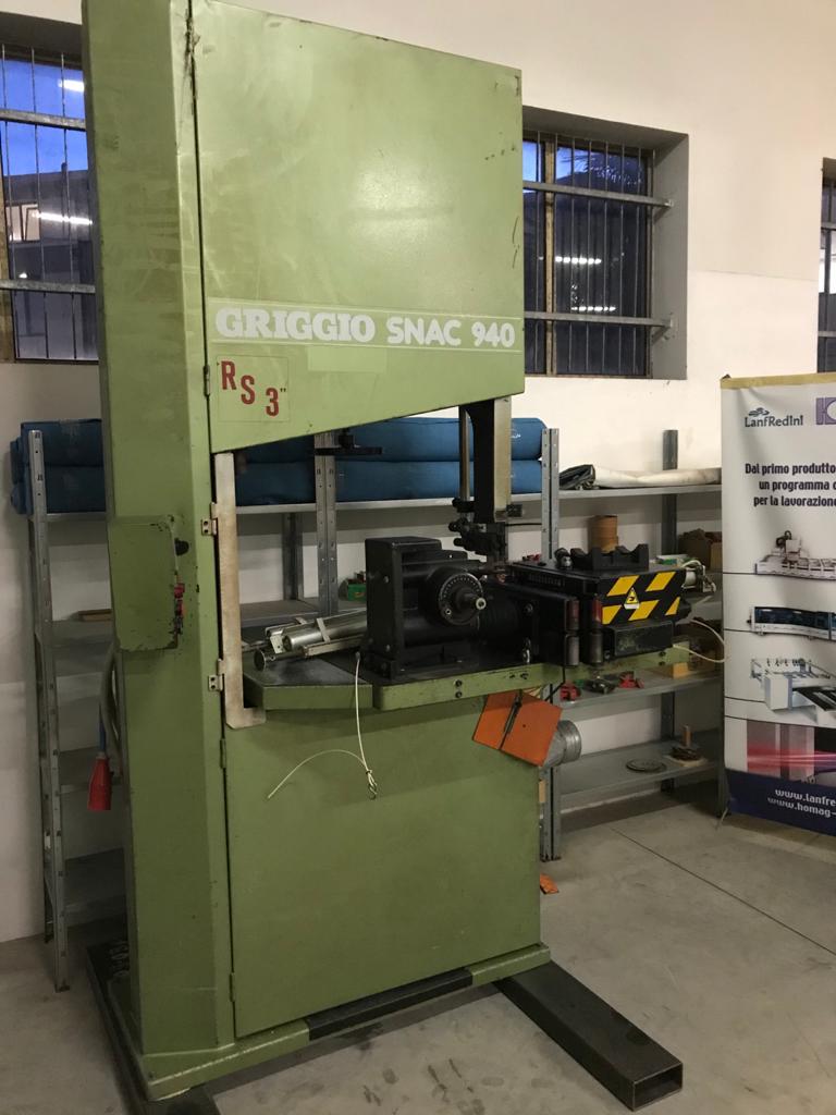 Sega a nastro usata per legno con refendino Griggio